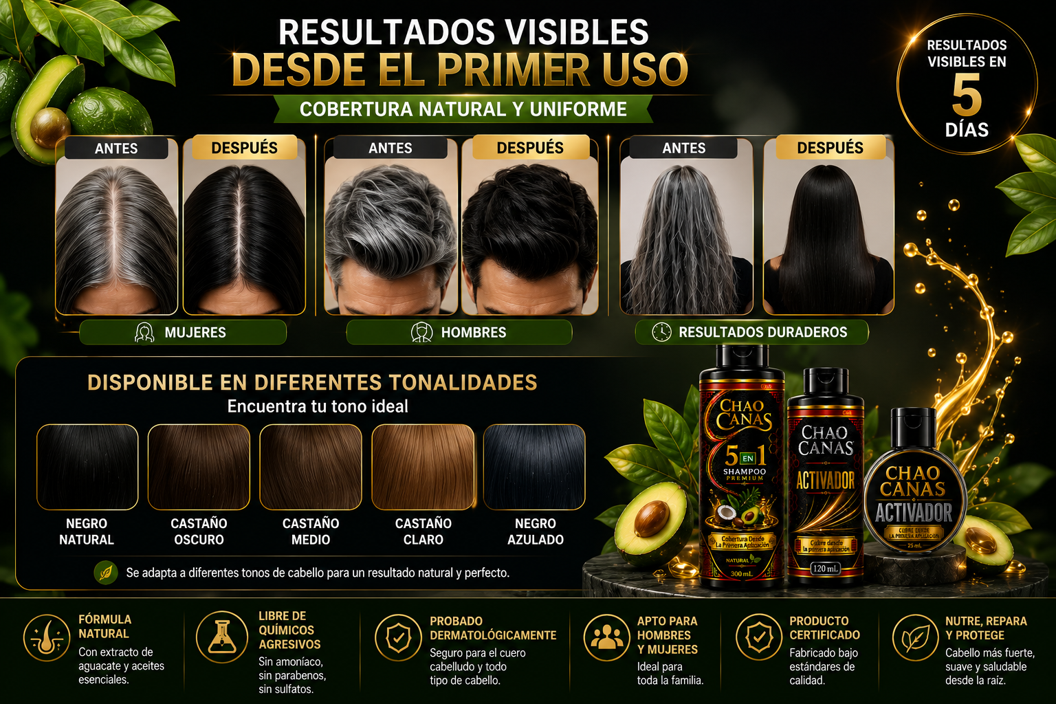 CHAO CANAS 5 EN 1