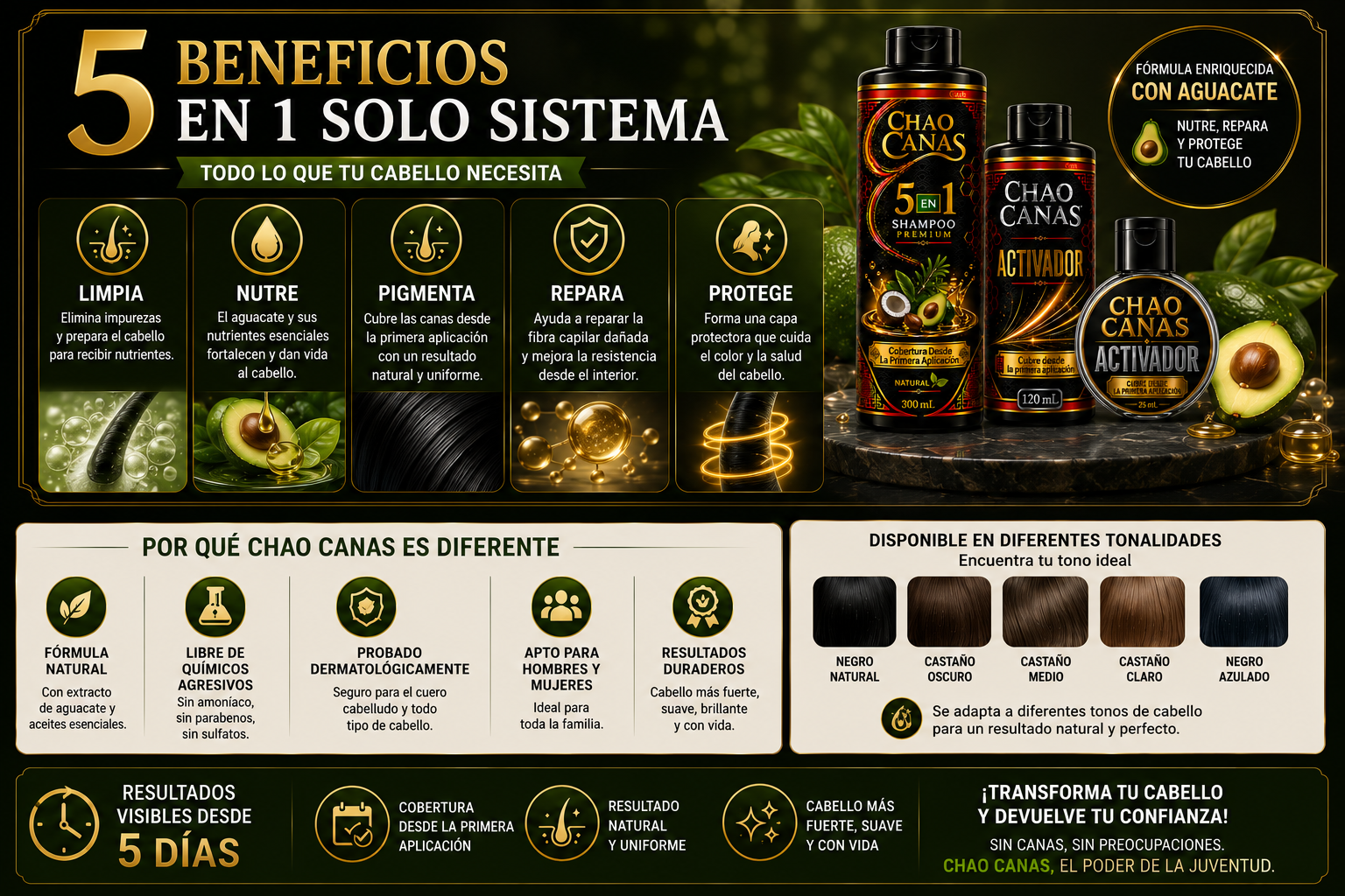 CHAO CANAS 5 EN 1