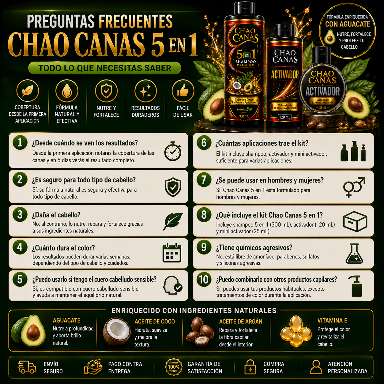 CHAO CANAS 5 EN 1