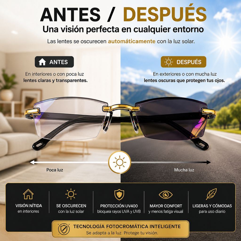 Gafas fotocromaticas+estuche